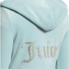 Juicy Couture womens Solid Classic Juicy Hoodie With Back Bling juicy seafood and bar