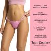 Juicy Couture Women's Strappy Stretch Logo Thong Underwear Set, 5-Pack sora