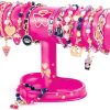 Make It Real: Juicy Couture - Dazzle & Display DIY Bracelets - 261pc Kit, Pink Jewelry Stand, Create 13 Chic Charm Bracelets, Tweens-Girls-Kids 8+ kitkat