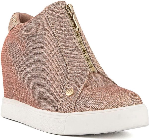 Juicy Couture Women's Platform Wedge Sneakers High-Top Shoes-Journey couture meaning