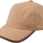 Brooks Brothers Men's 100% Wool Baseball Hat with Leather Strap & Buckle - Woven Logo One-Size Adjustable Luxury Hats sora