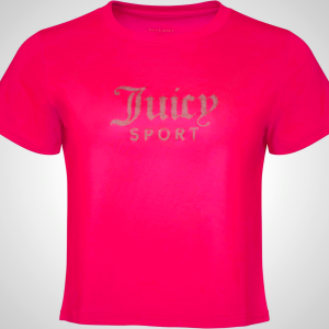 Juicy Couture Women's Cap Sleeve Crop Top Shirts – Athletic Workout, Gym, Yoga & Everyday Activewear (Plus)