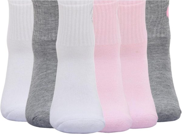 6 Pack Juicy COUTOURE Studed Juicy COUTOURE Heart HC Shortie Crew A Socks natural coutoure