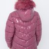 Juicy Couture Girls Coat, Faux Fur Hooded Winter Jacket, Warm Padded Parka Hoodie, Kids Heavyweight Winter Coat-4