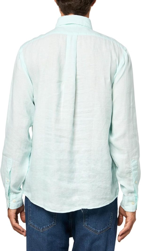 Brooks Brothers Men's SPT Ls Linen Solid Regular-1