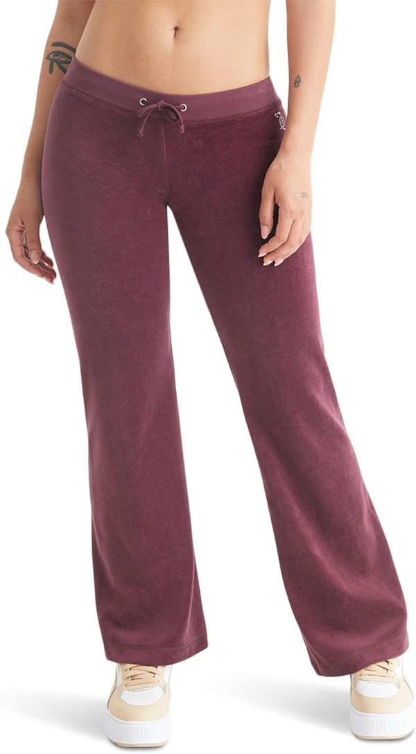 Malibu Small Bling Cotton Velour Track Pants malibu