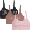 Juicy Couture Women's Multipack Seamless Comfort Lounge Wirefree Bralettes-0