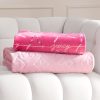Juicy Couture Plush Throw Blanket Set - 2 Piece Set: 50" x 70" & 60"x 90", Royal Embossed/Bow-4