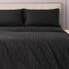 Juicy Couture Royal Dreams Queen Sateen 4 Piece Sheet Set - 100% Cotton Luxury Bed Sheets, Jet Black-0