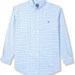 Brooks Brothers Mens Big & Tall Non-Iron Stretch Oxford Sport Shirt Long Sleeve Check ample