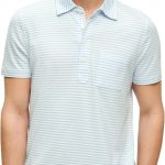 Brooks Brothers Mens Cotton Jersey Feeder Stripe Short Sleeve Polo jersey shore premium outlets