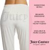 Juicy Couture Women's 2 Piece Velvet Fleece Long Sleeve Pullover Top and Pants Lounge Sleepwear Set couture font