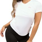 Juicy Couture Women's Short Sleeve V-Neck Athletic T-Shirts – Workout, Fitness, Yoga, Pilates, Gym Activewear (Plus) shein