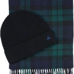 Brooks Brothers Men’s Wool & Cashmere Scarf & Ribbed Beanie Boxed Gift Set – Timeless Winter Luxury steam