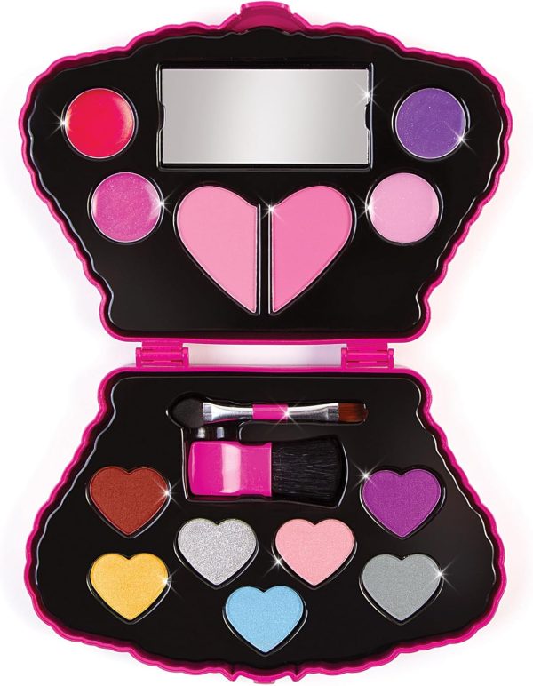 Make It Real: Juicy Couture Bejeweled Beauty Cosmetic Compact - Glam for Eyes, Lips & Face, Crown Shaped Makeup Case, Girls & Kids Ages 6+-4