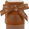 Juicy Couture Women Slip On Winter Boots Warm Microsuede Insulated Fashion Ankle Booties Outdoor Snow Boot-Olden one
