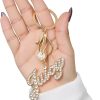Juicy Couture Cute Key Chains for Women, Gold-Tone Logo Keychain with Clear Crystals, Juicy Gifts-2