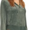 Juicy Couture womens Solid Classic Juicy Hoodie With Back Bling juicy seafood and bar
