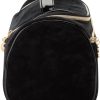 Juicy Couture Black Makeup Bag Cosmetics Organizer Travel Essentials Hanging Duffel Velour Rhinestones-4