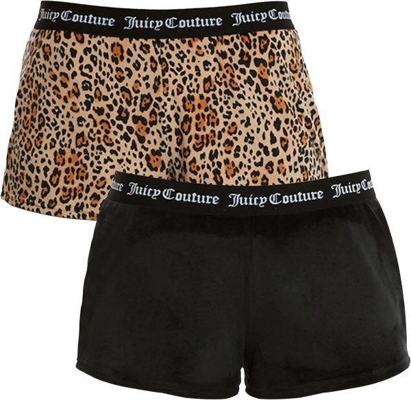 Juicy Couture Velvet Fleece Shorts 2 Piece Designer Pajama Set for Women, 2-Pack Sleep and Lounge Shorts-4