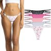 Juicy Couture Women's Strappy Stretch Logo Thong Underwear Set, 5-Pack strappy shoes