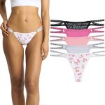 Juicy Couture Women's Strappy Stretch Logo Thong Underwear Set, 5-Pack strappy shoes