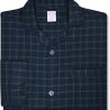 Brooks Brothers Mens Flannel Cotton Two Piece Pajama Shirt and Pants Lounge Set Tartan Plaid Mix, brothers