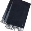 Brooks Brothers Wool and Cashmere Woven Patterned Scarf with Twisted Fringe - Men's Luxury Winter Scarf, 66" x 12" cashmere pants