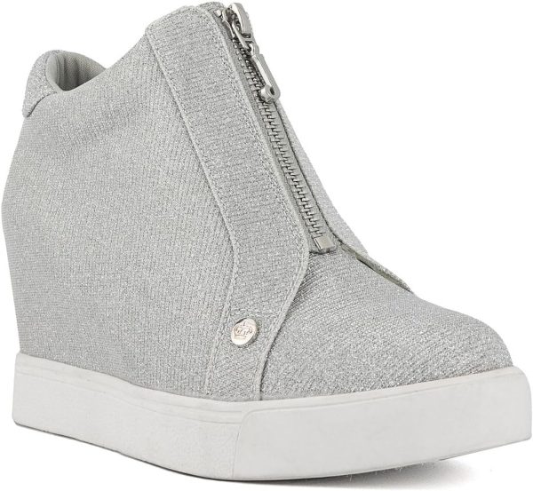 Juicy Couture Women's Platform Wedge Sneakers High-Top Shoes-Journey platform-tools