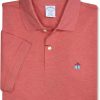 Brooks Brothers Mens Short Sleeve Cotton Pique Stretch Logo Polo Shirt sleeve length