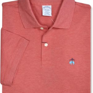 Brooks Brothers Mens Short Sleeve Cotton Pique Stretch Logo Polo Shirt sleeve length