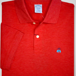 Brooks Brothers Mens Short Sleeve Cotton Pique Stretch Logo Polo Shirt