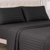 Juicy Couture Royal Dreams Queen Sateen 4 Piece Sheet Set - 100% Cotton Luxury Bed Sheets, Jet Black-2