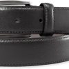 Brooks Brothers Made in USA Smooth Genuine Leather 1" Rectangle Buckle Belt, inch to cm