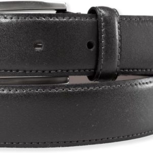 Brooks Brothers Made in USA Smooth Genuine Leather 1" Rectangle Buckle Belt, inch to cm