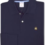 Brooks Brothers Mens Original Fit All Mesh Cotton Long Sleeve Polo Shirt, original sprout