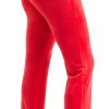 Juicy Couture Womens Rib Waist Velour Pants with Drawcord-1