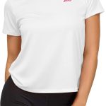 Juicy Couture Women's Short Sleeve Athletic T-Shirts – Workout Tops for Fitness, Yoga, Pilates, Gym & Activewear (Plus) skims