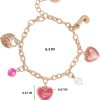 Juicy Couture Kids Charm Bracelets for Girls, Gold-Tone Girls' Bracelets with Novelty and Logo Charms, Juicy Gifts kids bed