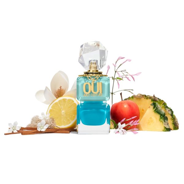 Juicy Couture Oui Splash Eau De Parfum, Women's Perfume with Notes of Pineapple, Jasmine Absolute & Cedarwood - Citrus & Floral, EDP Spray eau de toilette