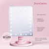 Juicy Couture - LED Light-Up Vanity Mirror for Makeup, Adjustable Brightness, Touch Control, Sleek Modern Design, Portable Beauty Mirror for Dressing Table & Travel juicy beauty