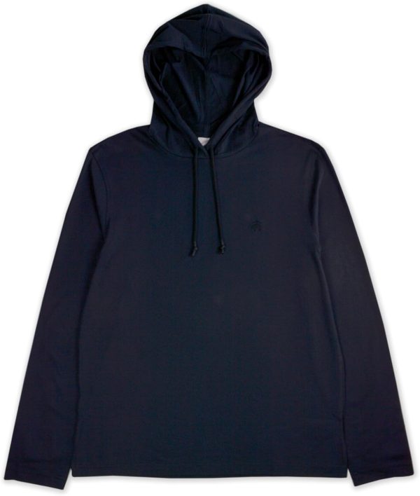 Brooks Brothers Mens Original Fit All Cotton L/S Hooded Shirt, original penguin