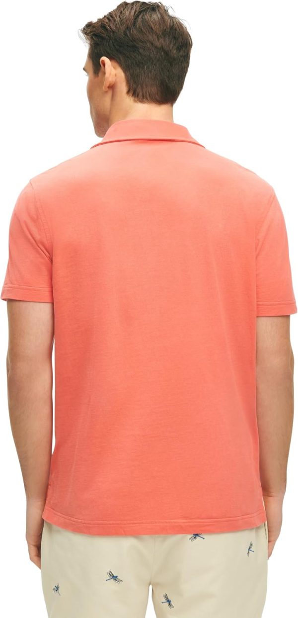 Brooks Brothers Mens Washed Cotton Jersey Polo Shirt-1