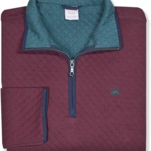 Brooks Brothers mens Knit Diamond Quilted Half-zip Long Sleeve Sweatshirt menstrual cycle