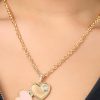 Juicy Couture Logo Heart Necklaces for Women 16-28"+2", Gold-Tone Heart Pendant Necklace, Juicy Gifts-3