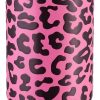 Juicy Couture Flip & Sip Insulated Tumbler with Handle and Straw, 30 oz, Hot Pink Leopard-3