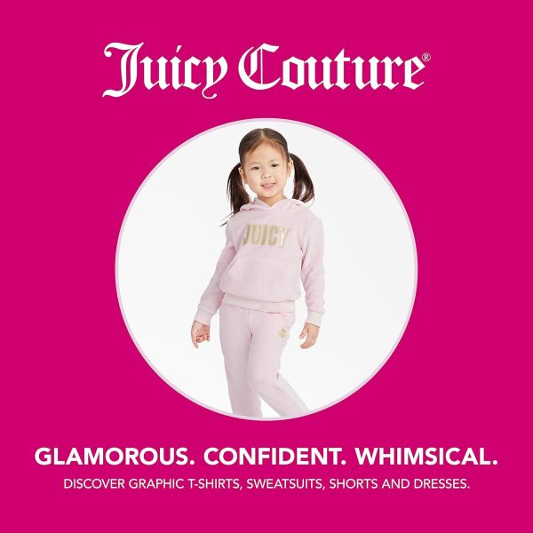 Juicy Couture Girls' Leggings, Full Length Pull-on Stretch Pants with Logo Design & Elastic Waistband girls shoes