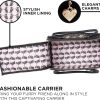 Juicy Couture Give Me Treats Pet Carrier - Stylish Black Travel Bag for Small Dogs and Cats-1