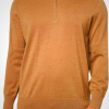 Brooks Brothers mens Merino Wool Half-zip Long Sleeve Sweater