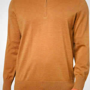 Brooks Brothers mens Merino Wool Half-zip Long Sleeve Sweater